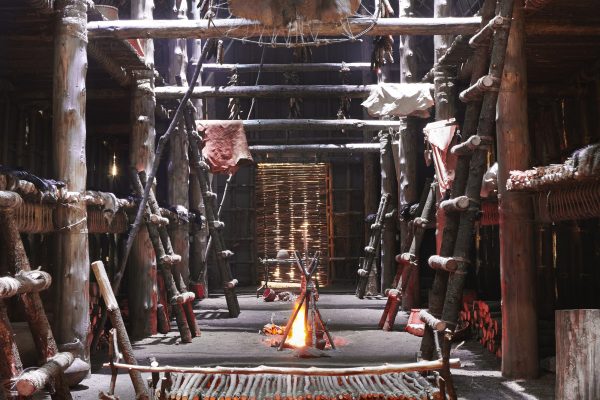 Maison longue nationale, autochtone - Musée huron wendat