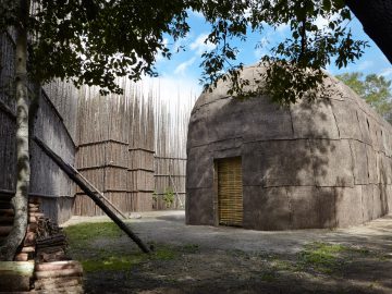 Maison longue nationale, autochtone - Musée huron wendat